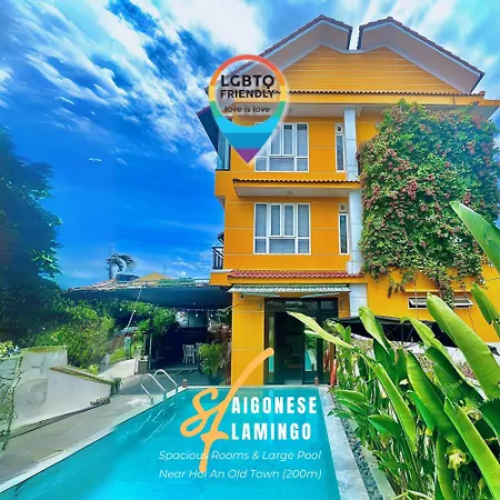 Flamingo Villa Homestay - Big Rooms With Balcony - Close To Hoi An Old Town 200M & Temple Bridge - Large Outside Pool For Sun Bathing